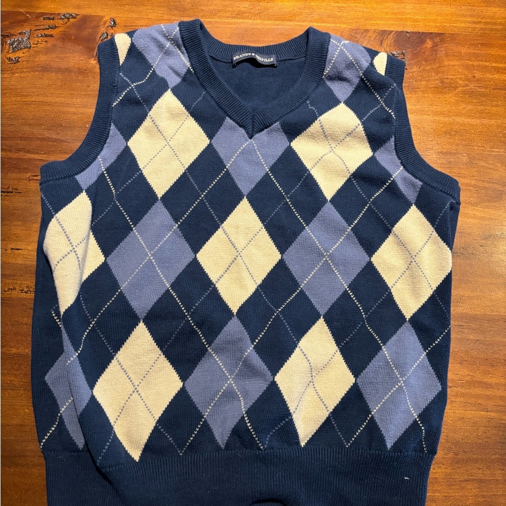 Brandy Melville Checkered Sweater Vest